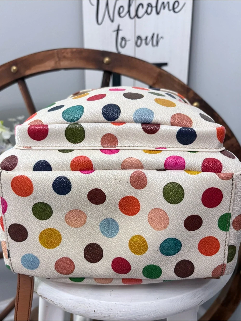 TORY BURCH Dot Mosaic Multicolor in PVC/canvas with leather trim